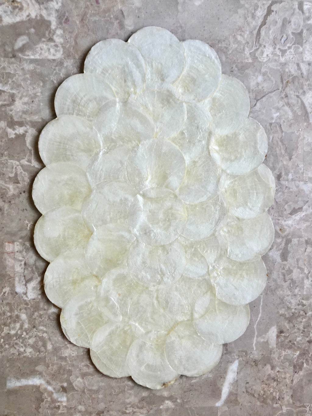 Vintage Capiz Shell Oval Placemats