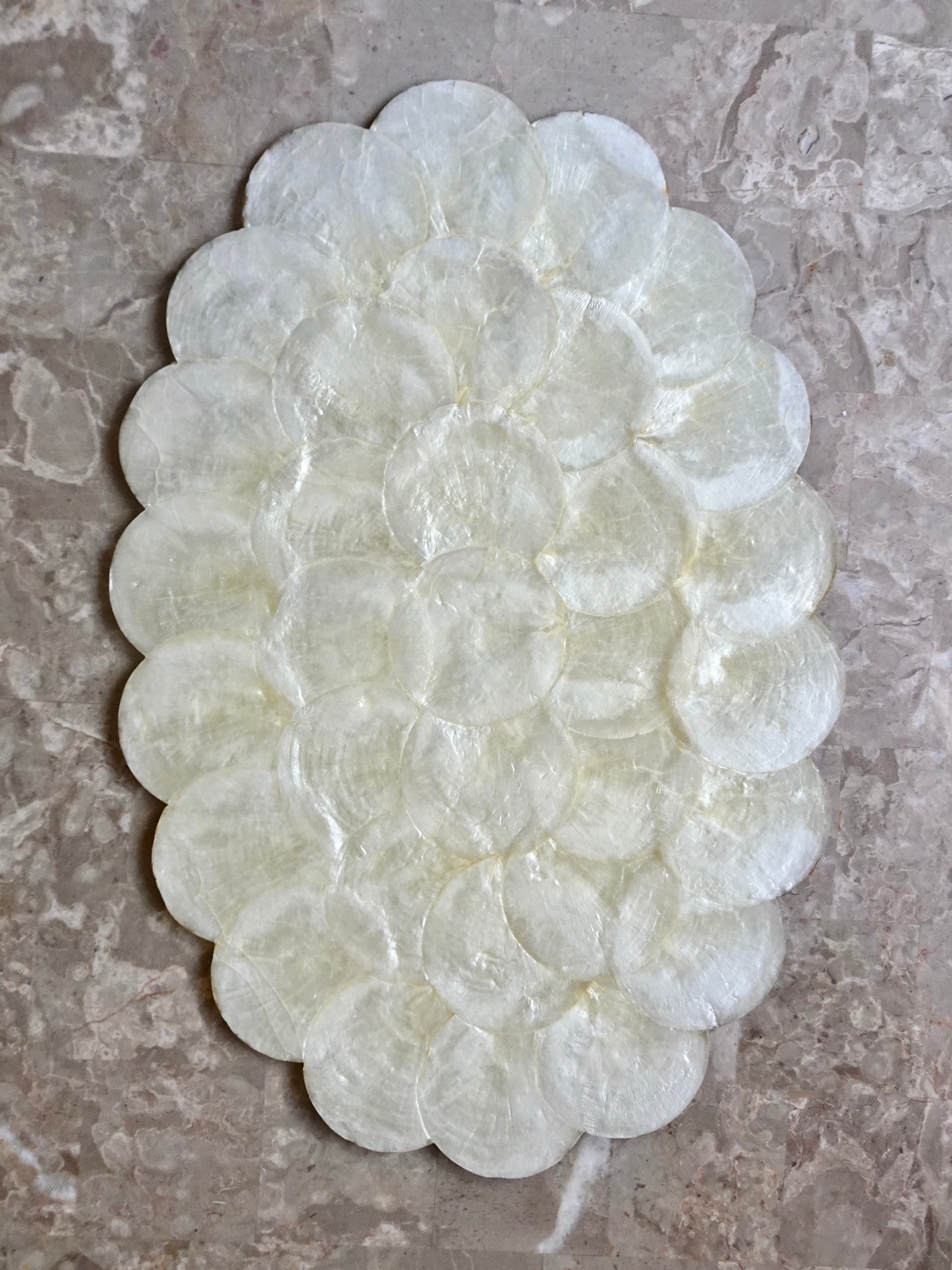 Vintage Capiz Shell Oval Placemats