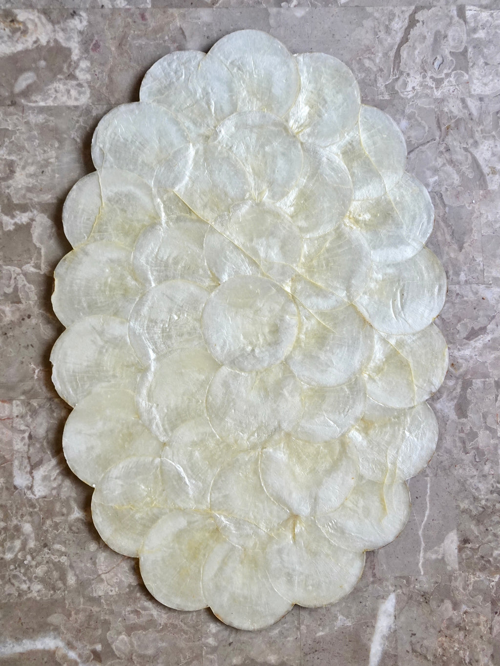 Vintage Capiz Shell Oval Placemats