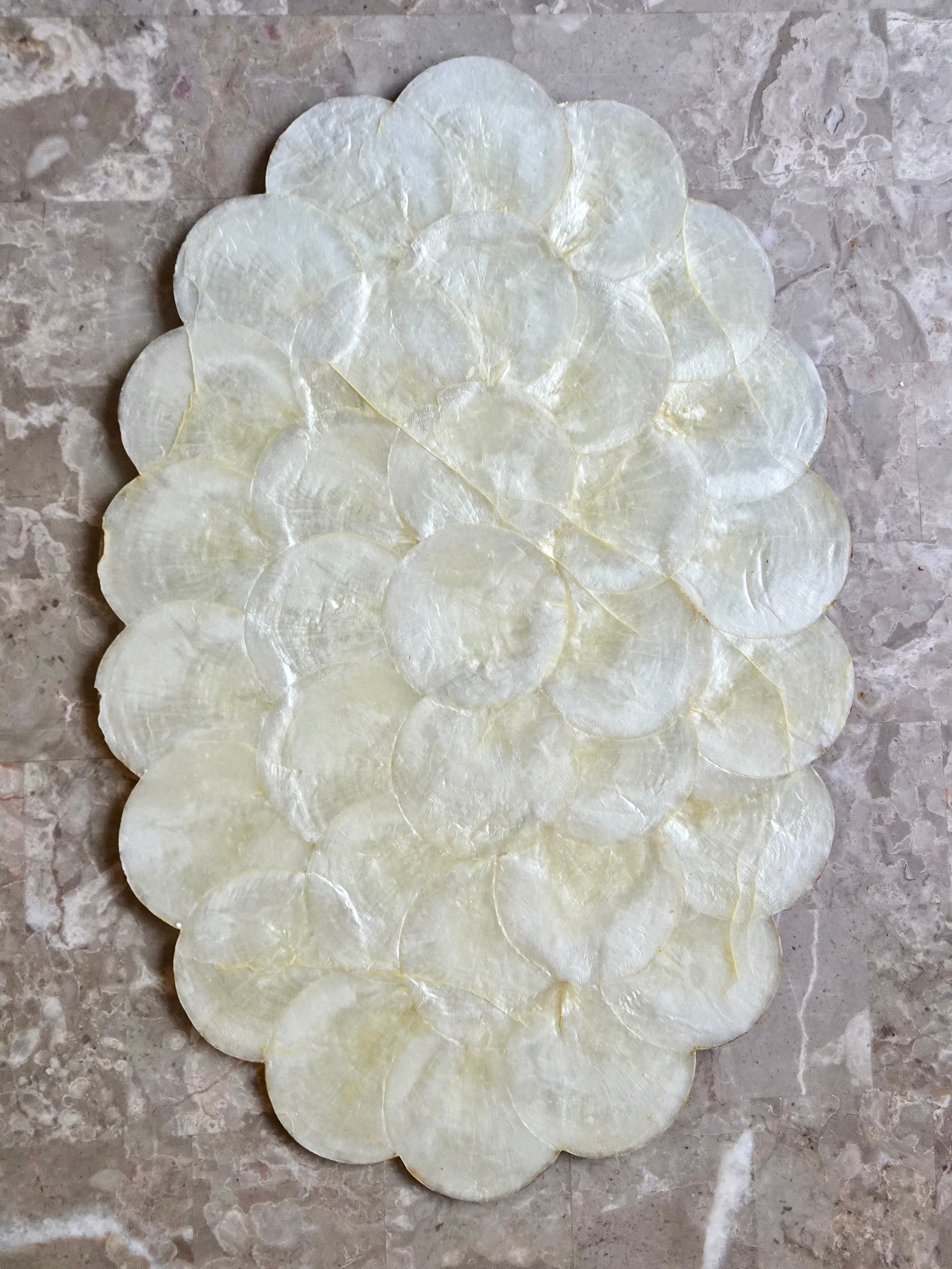 Vintage Capiz Shell Oval Placemats