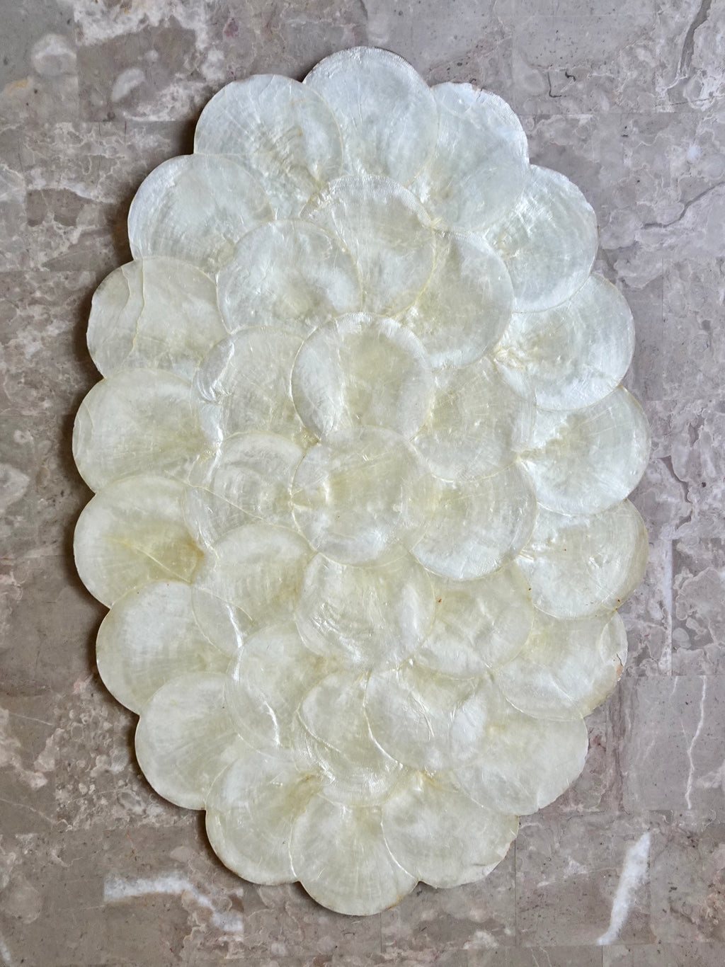 Vintage Capiz Shell Oval Placemats