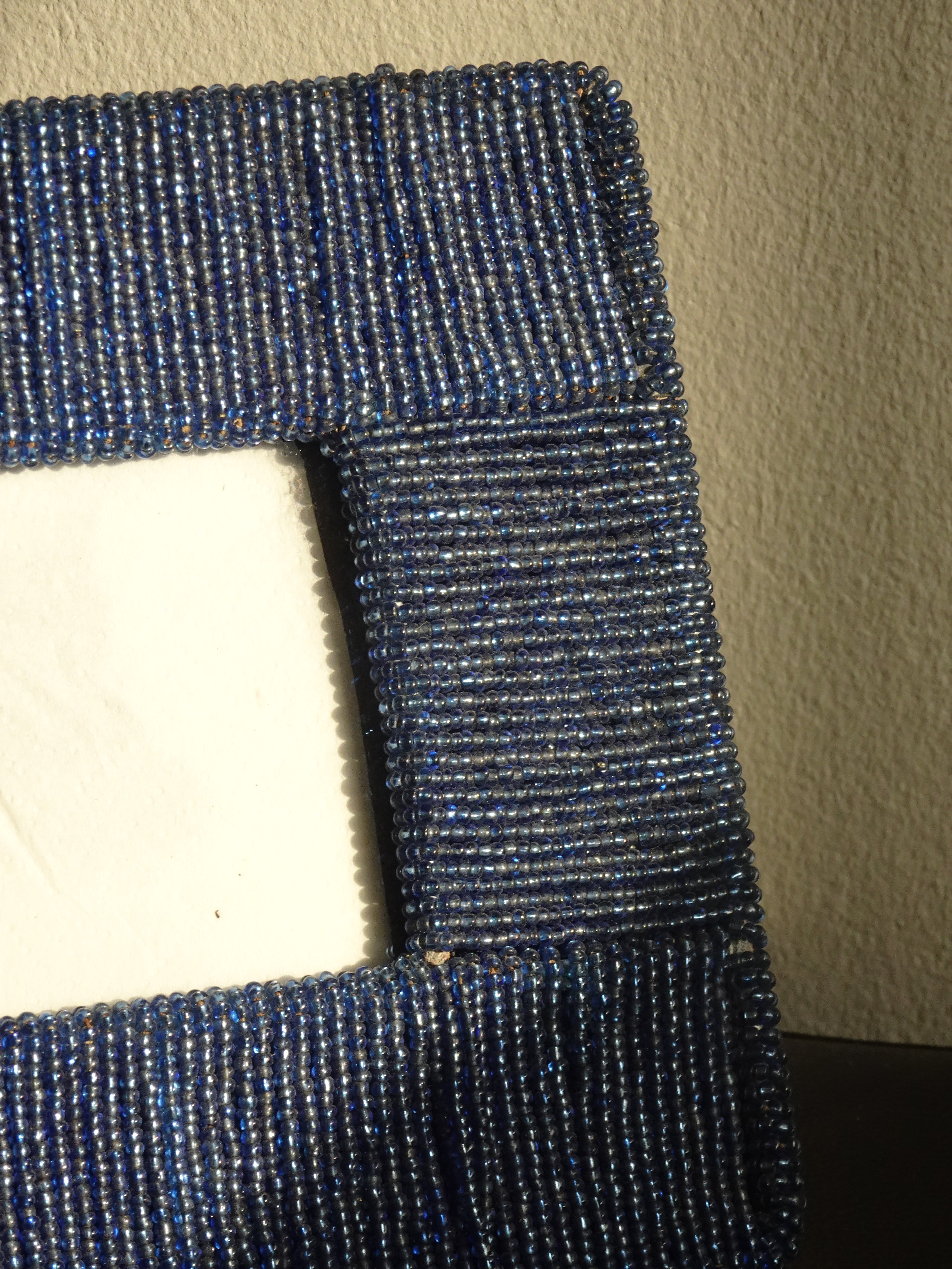 Navy Beaded Square Frame