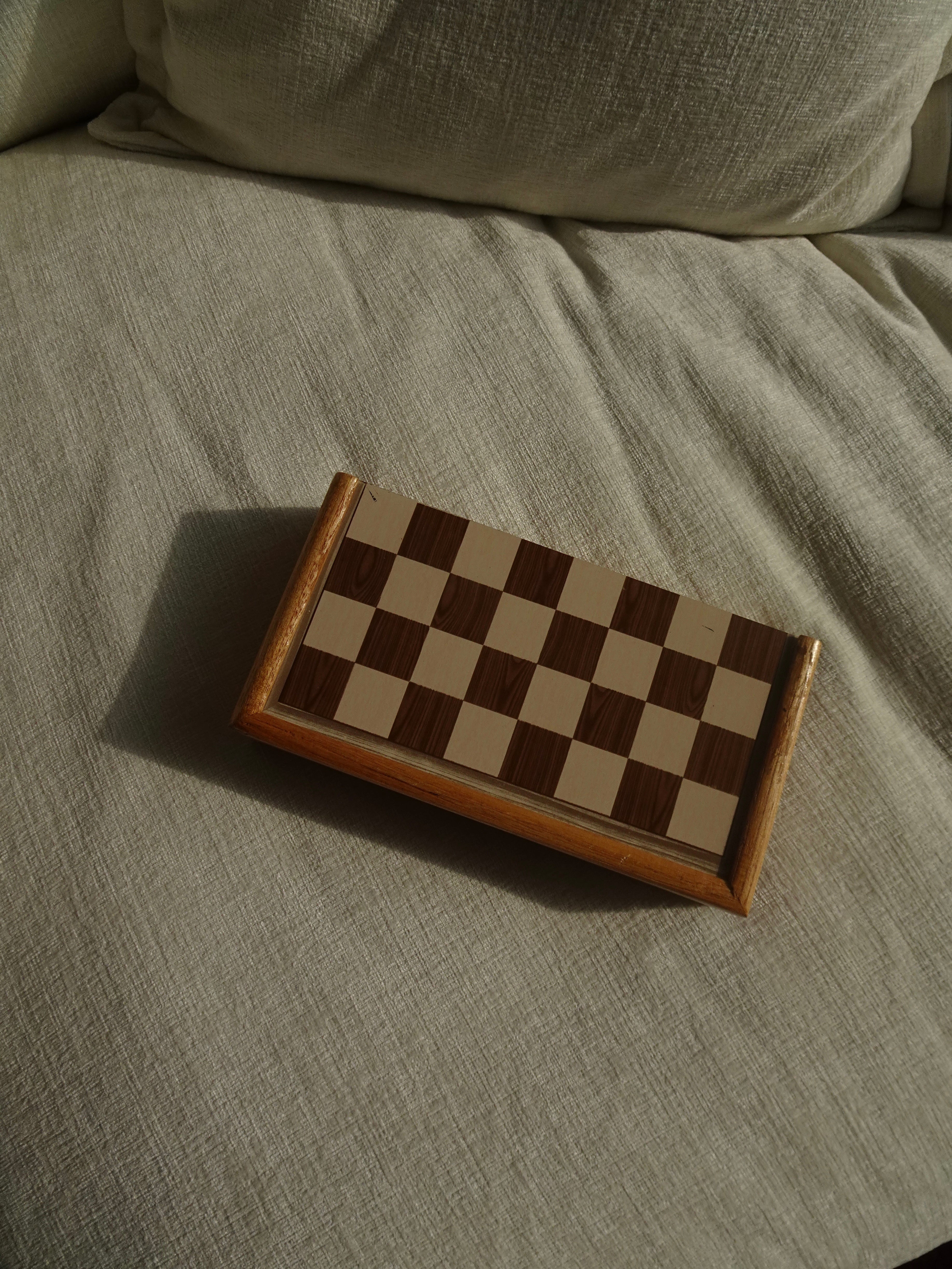 Vintage Folding Chess Board