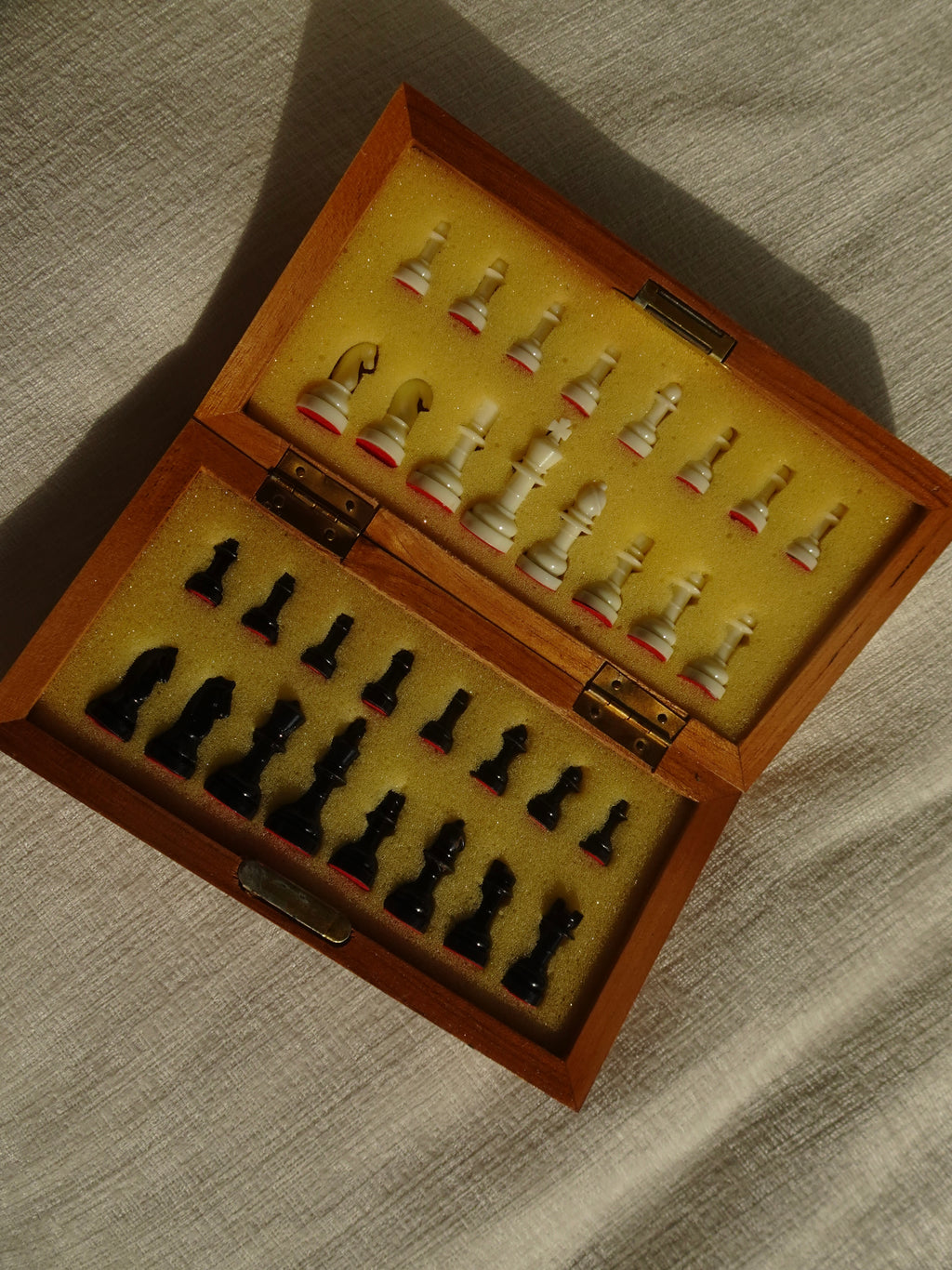 Vintage Folding Chess Board