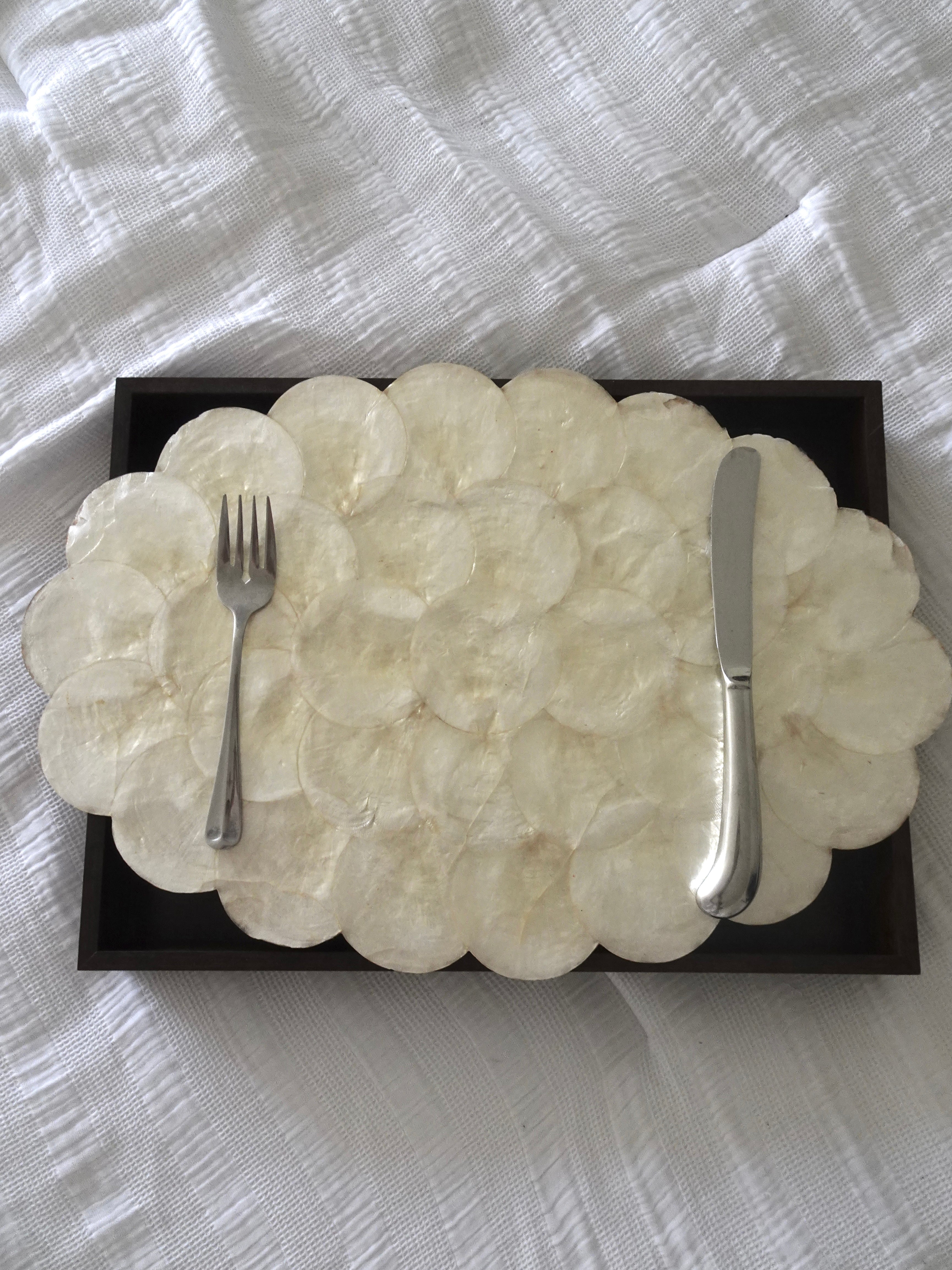 Vintage Capiz Shell Oval Placemats